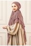 Veiled Chiffon Shawl - Souffle Khimar Violet - 2