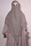 شال شيفون منقوش من Sufle Khimar المنك المفتوح - 2