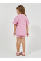 Patch Detail Rib Oversized T-Shirt & Shorts Set - 4