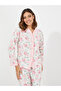 Floral Print Button Placket Shirt & Pyjama Set - 2