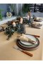 İnci 6 Pieces Velvet Textured Seamless Dark Beige Napkins - 2