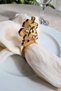 Tropical Themed Set of 6 Transparent Brown Acrylic Napkin Rings - 7