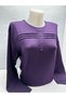 Self Patterned Stoned Lycra Summer Women's Mother's Combed Cotton Blouse - 2