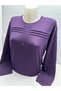Self Patterned Stoned Lycra Summer Women's Mother's Combed Cotton Blouse - 3
