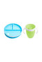 360 Training Cup - Fixed Vacuum Feeding Plate, Blue & Green 2 Pack - 2