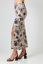 Diving Fabric Slit Long Skirt Maxi Length 92 cm Soft Colored - 7