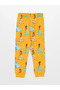 Lcw Baby Orange Printed Crew Neck Long Sleeve Cinderella Printed Baby Girl Pajamas Set - 3