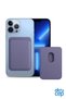 Magsafe Magnetic Card Holder Leather Wallet Card Holder Compatible with All Phone Models