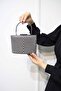 Women's Platinum Triangle Stone Evening Dress Evening Bag - 2