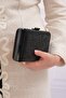 Women's Black Stone Evening Dress Clutch Evening Bag - 4