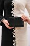 Women's Black Stone Evening Dress Clutch Evening Bag - 5