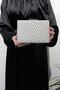 Women's Mother of Pearl Triangle Stone Evening Bag - 3