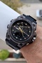 Numerals Gold Cord Black Color Analog Digital Gift Wrapped Men's Wrist Watch - 3