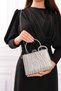 Women's Silver Stone Evening Dress Clutch Portfolio Bag