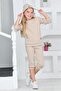 Girl's 3-Piece Set with Hat, Light Ruffles, and Camisole. - 3