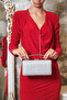 Silver Women's Laser Grip Handle Evening Dress Decoration Evening Bag - 5