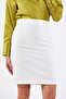 تنورة قلم رصاص بيضاء - 3