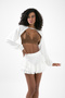Hello Shorts Skirt Layered Ruffled Flounce Mini Trend Skirt with Shorts - 6
