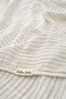 2 Layer Striped Muslin Swaddle Cloth 30/10 - 120x120 Cm Beige