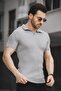 اتش تي340017 تيشيرت تريكو للرجال بياقة باباش - 2