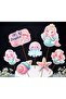 7-Piece Mermaid Happy Birthday Large Cake Topper Cake Decorations Cupcake Cake Birthday Decoration - 2