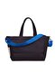 Ponza Navy Blue - حقيبة يد وكتف نسائية منقوشة بأوراق الشجر - 3