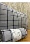 Uykulife Striped Smoked Black Checkered Double Elastic Bed Sheet Set - 2