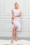 Pamulu Peshtemal Beach Dress, Hand Embroidered Special Design, Thin Fabric - Light Lilac - 5
