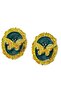 Gold Color Butterfly Detailed Metal Earrings (Pair) - 2
