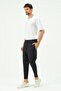 Men's Loose Cut Straight Leg Sweatpants 785 Navy Blue - 5