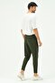 Men's Loose Cut Straight Leg Sweatpants 785 Khaki - 5