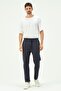 Men's Straight Leg Sweatpants with Side Pockets 852 Navy Blue