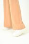 Men's Oversize Elastic Baggy Sweatpants 786 Milky Brown - 5