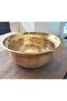 Gold stainless steel pasta-rice strainer 25 cm - 3