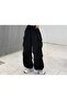 Y2K Extreme Loose Fit Cargo Pocket Waist Elastic Baggy Trousers - 4