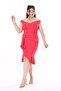Women's Plus Size Fujya Waist Draped Back Hidden Zipper Dress 65N38167 - 4