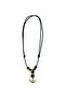Unisex Wooden Beaded Anchor Themed Adjustable Necklace - 3