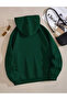 Nefti Green Hooded Always Yourself Printed Sweatshirt Hoodie - 2