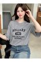 Women's Gray Holiday 1961 Printed Oversize T-shirt - 2