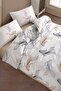 Barbella Brown 100% Cotton King Size Duvet Cover Set - 2