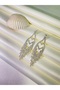 Women's Solana Model Dangling Rhinestone Embellished Dress Earrings for Everyday Wear, Wedding, Engagement - 3