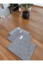 (1 PIECE) Microfiber Kitchen Cloth, Grey Checked - 5