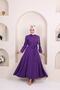 Buttoned Roller Ferrace -purple - 3