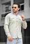 Yx 16176 Double Pocket Covered Snap Fastener Lycra Men's Jeans Shirt