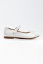 Isola Girls' Soft-Soled White Patent Leather Ballet Flats Ab2012-01
