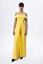 Strapless Cape Crepe Jumpsuit