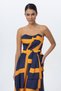 Patterned Long Evening Dress - 2