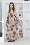 Young Girl Cotton Lined Chiffon Fabric Long Full Length Hijab Dress - 4