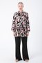 23ds50176al0 Patterned Viscose Women's Tunic with Scarf Collar - 2