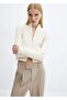Short cardigan with zipper